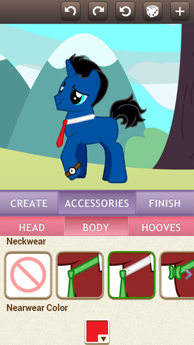 pony creator mobile: View 1